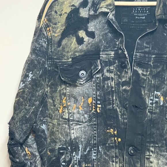 NWOT Jordan Craig mens striped sean sparta university gold stripe jacket Sz XL - Picture 10 of 10